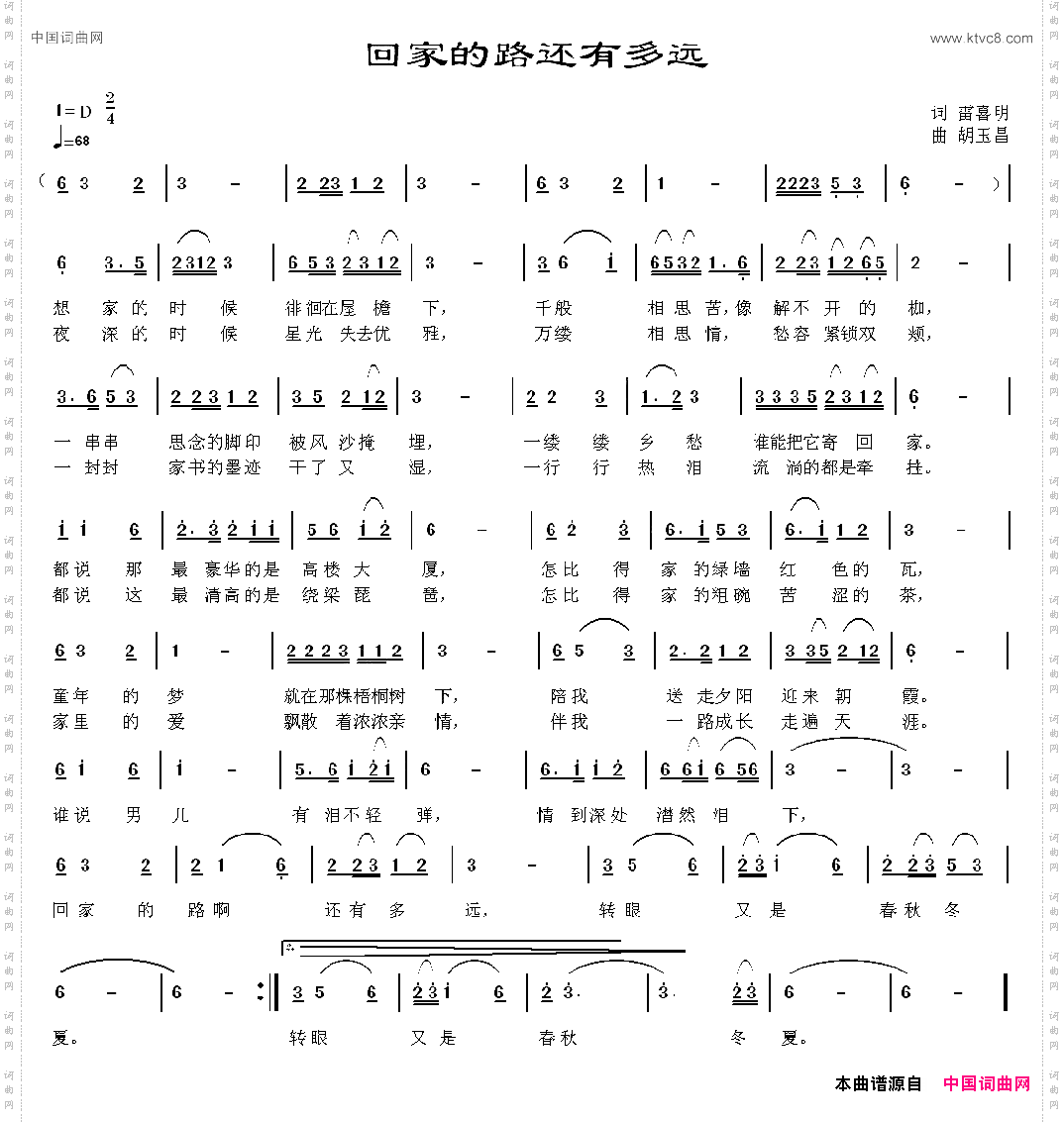 回家的路还有多远