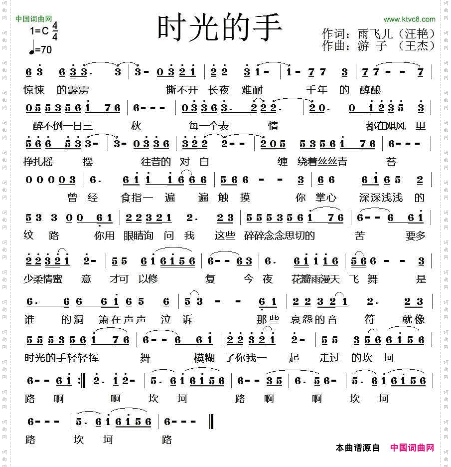 时光的手