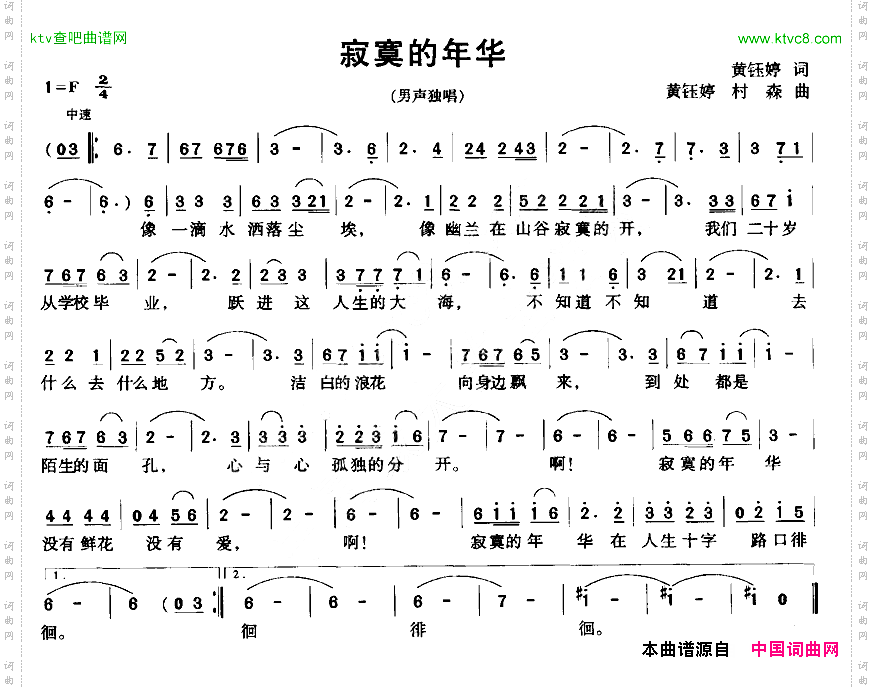 寂寞的年华