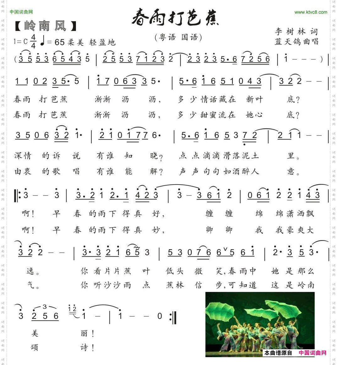 春雨打芭蕉_岭南风