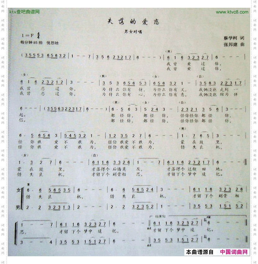 失落的爱恋