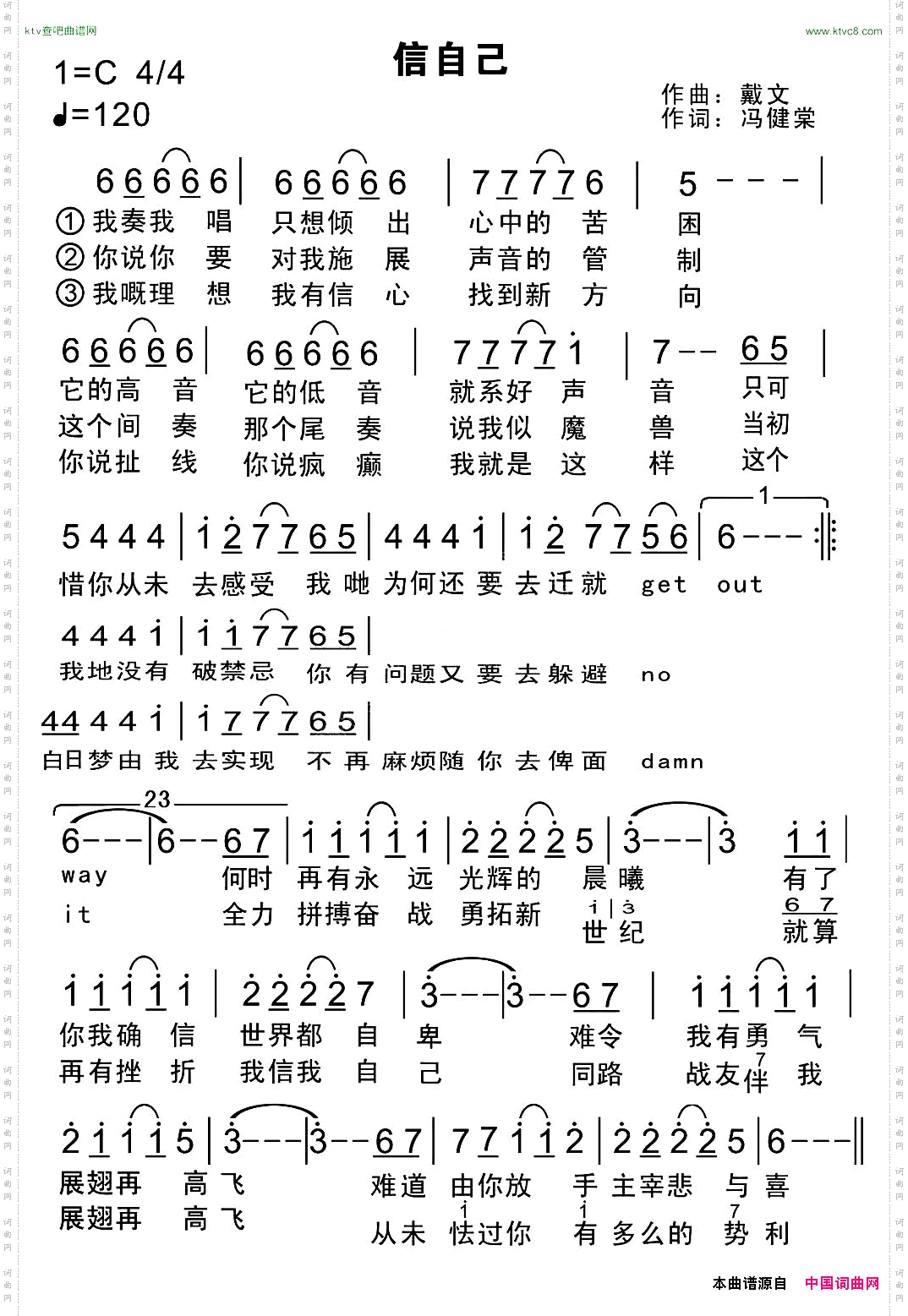 信自己