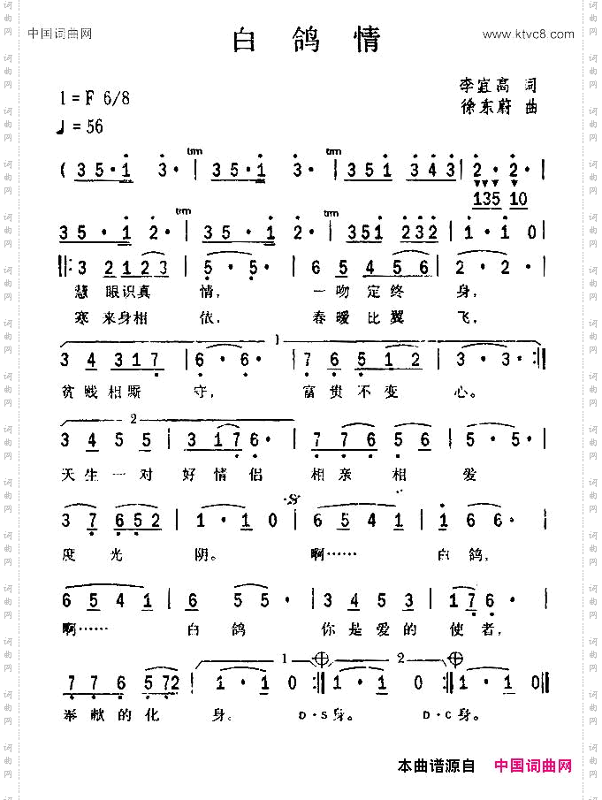白鸽情
