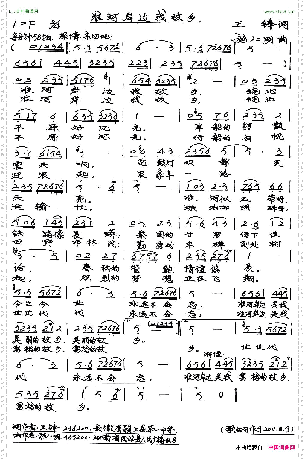 淮河岸边我故乡