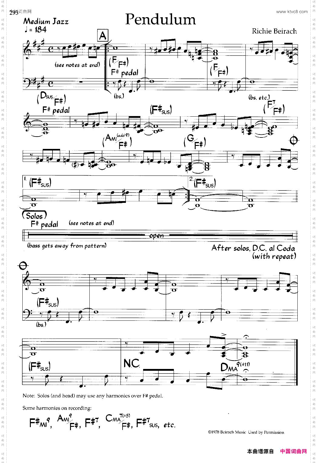 Pendulum爵士钢琴曲