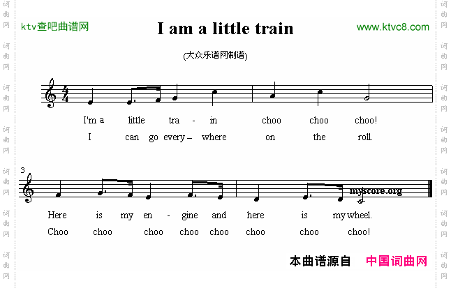 Iamalittletrain英文儿歌