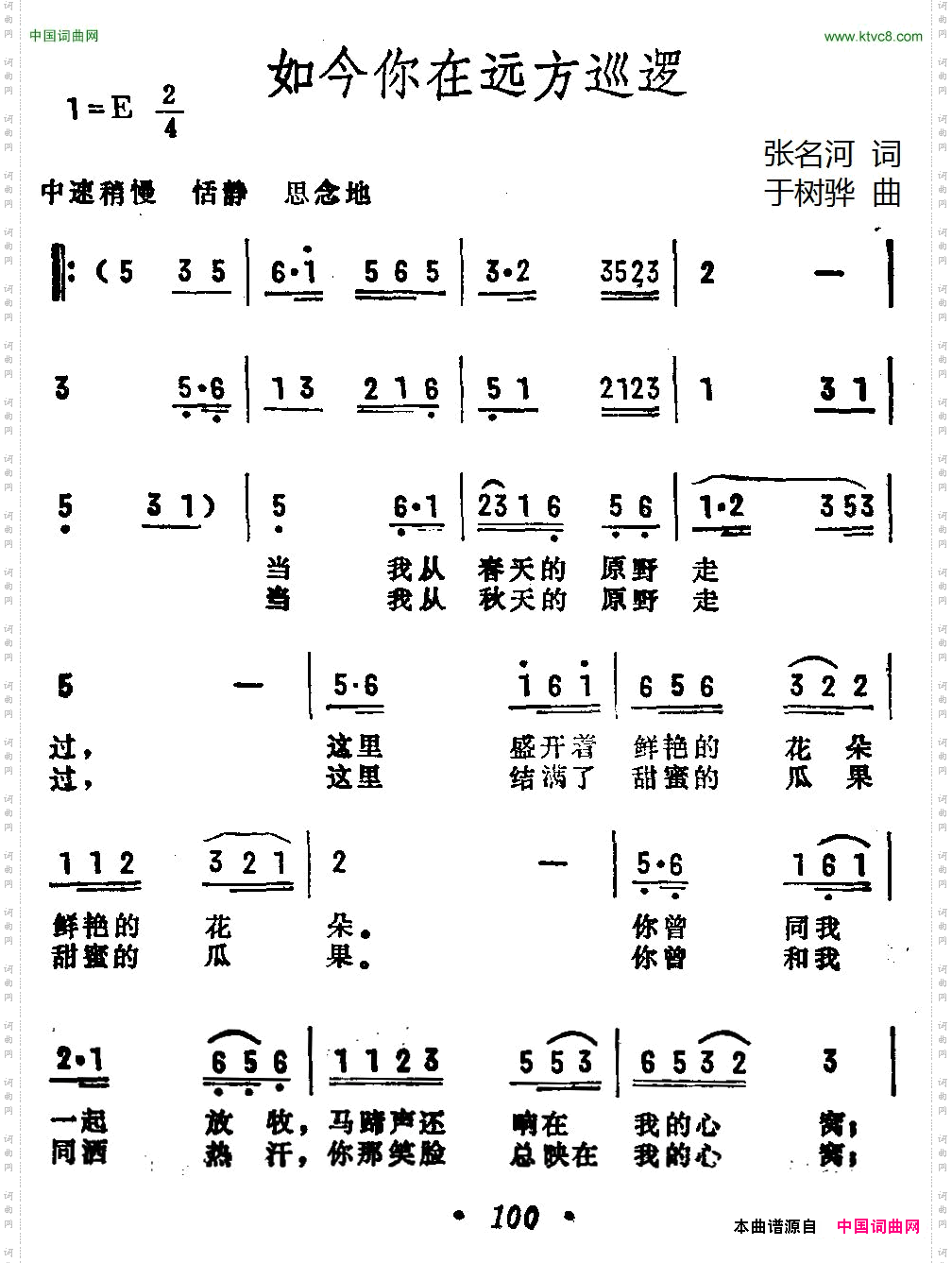 如今你在远方巡逻
