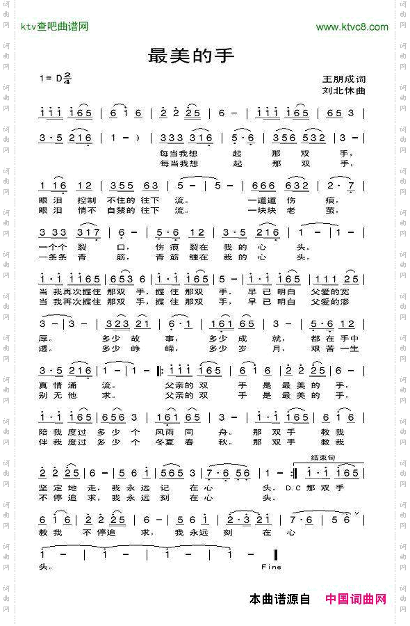 最美的手