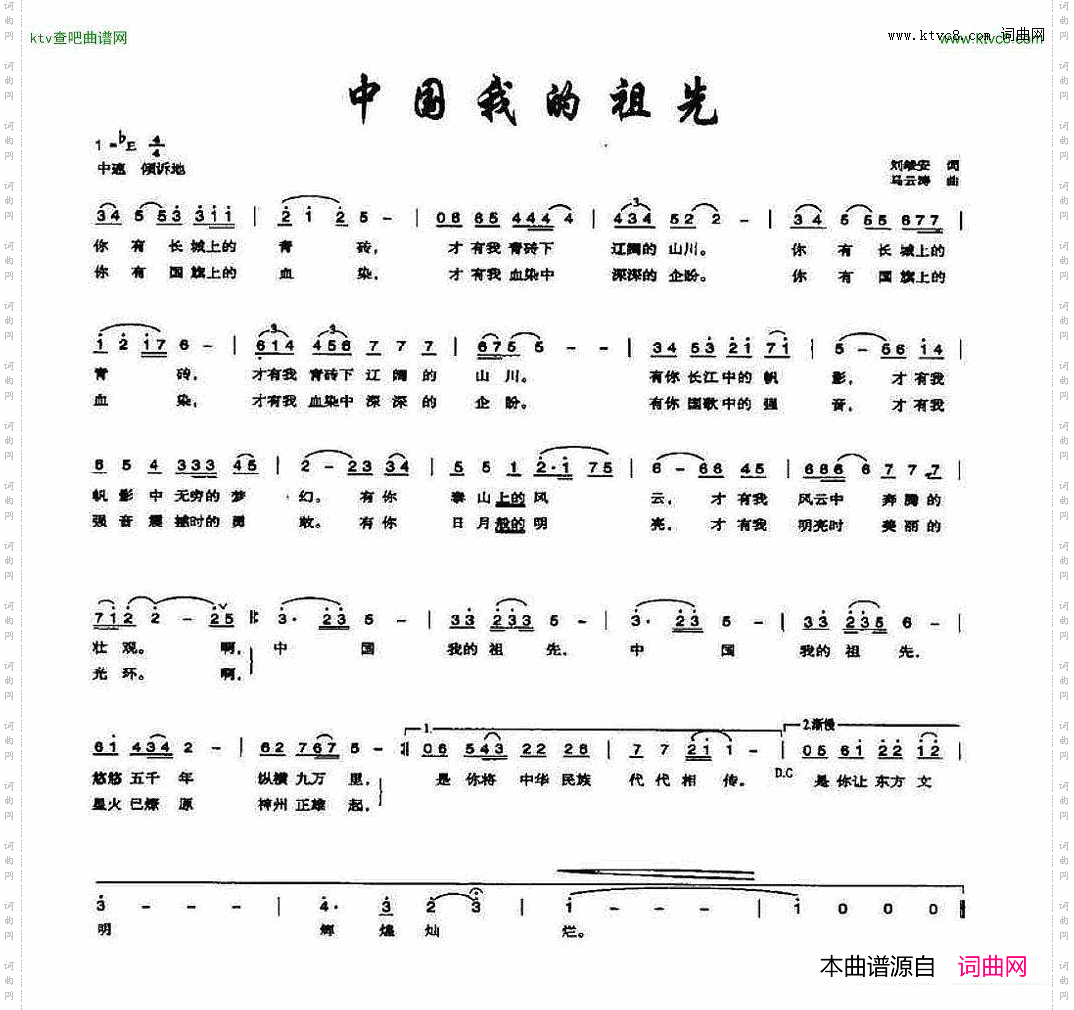 中国我的祖先