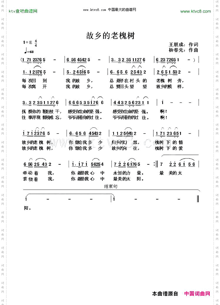 故乡的老槐树