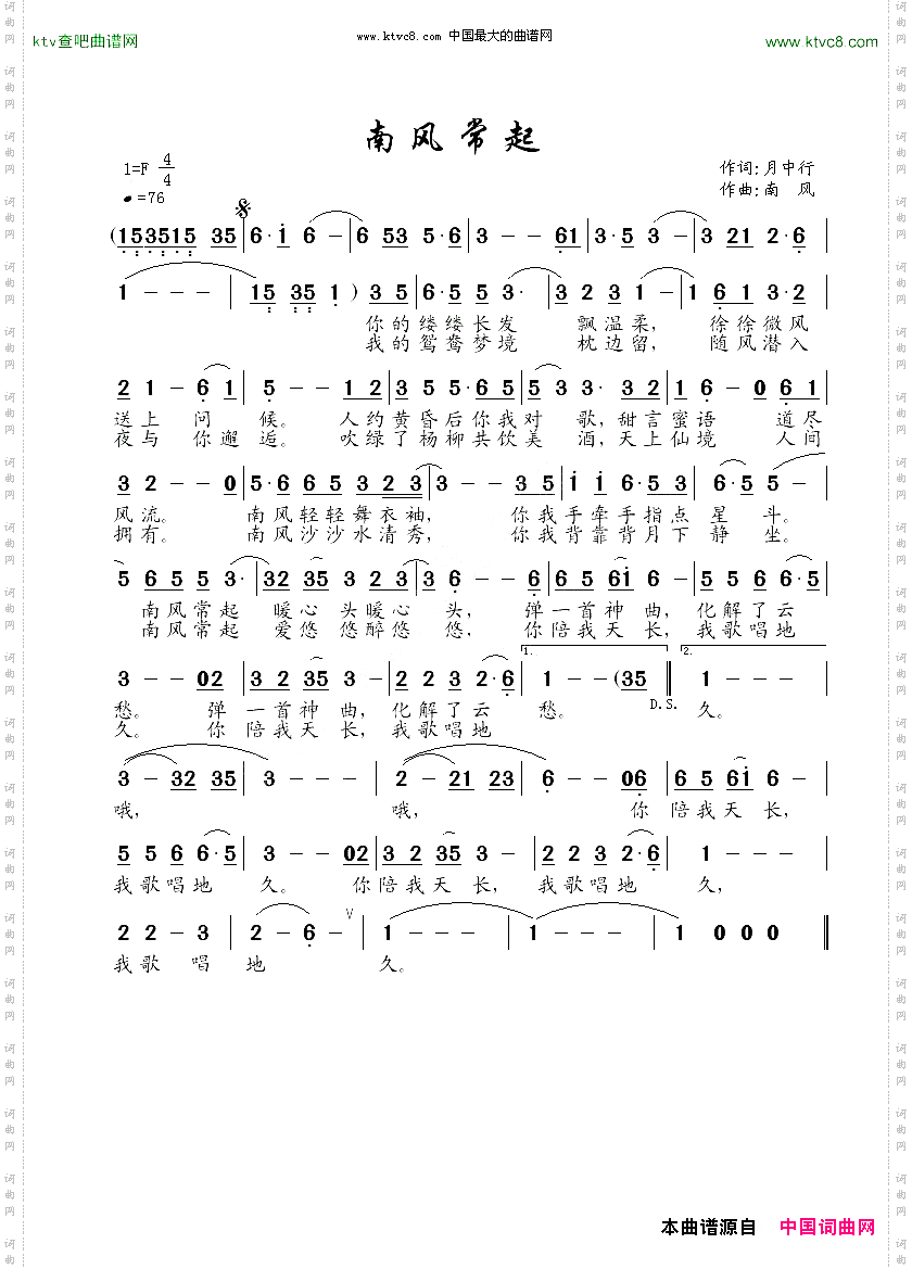 南风常起