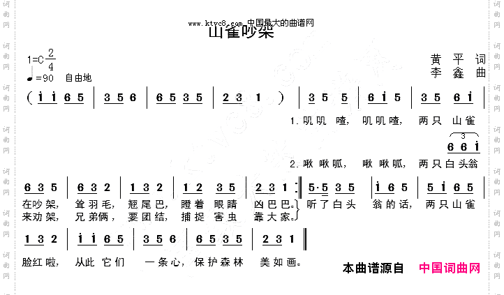 山雀吵架