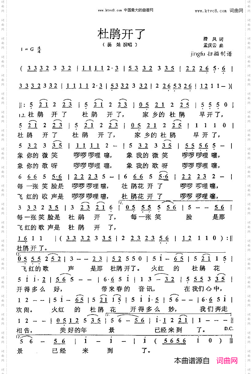 杜鹃开了