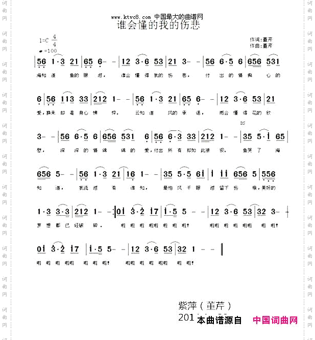 谁会懂得我的伤悲