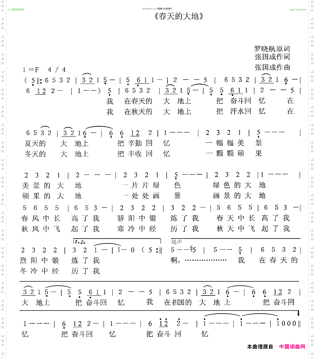 春天的大地