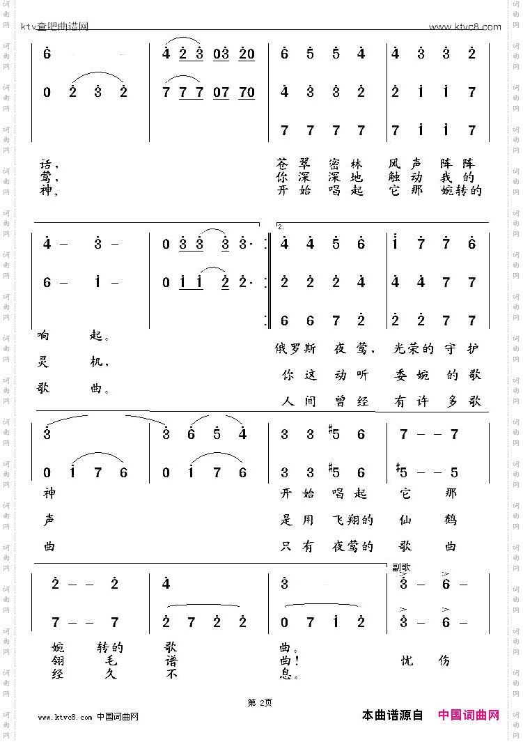 [俄]夜莺林合唱