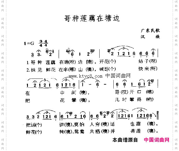 哥种莲藕在塘边