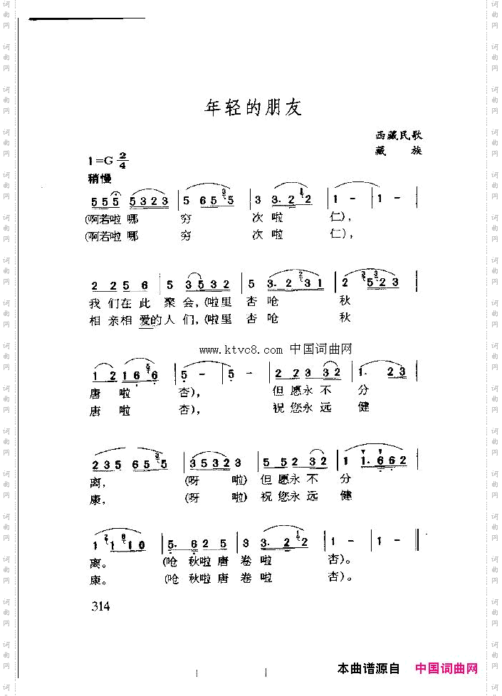 年轻的朋友