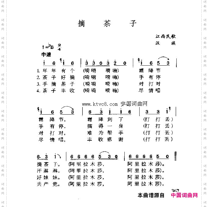 摘茶子
