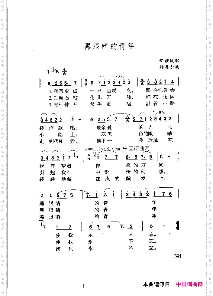 黑眼睛的青年