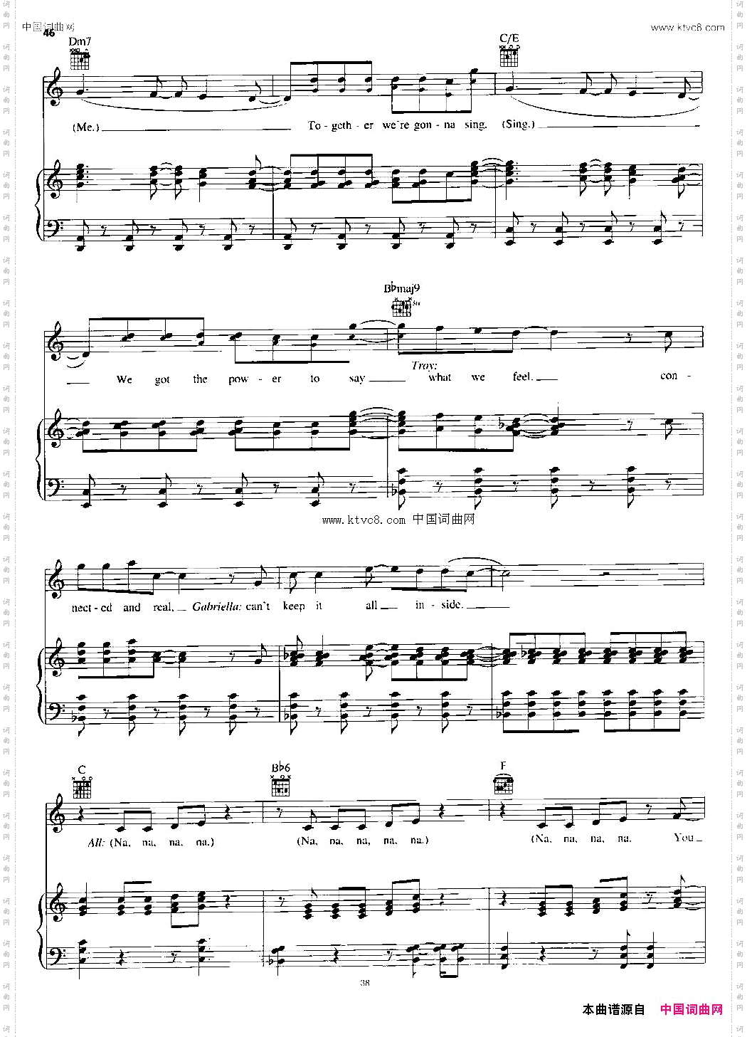 YouAretheMusicinMe_[美] Sharpay Version正谱