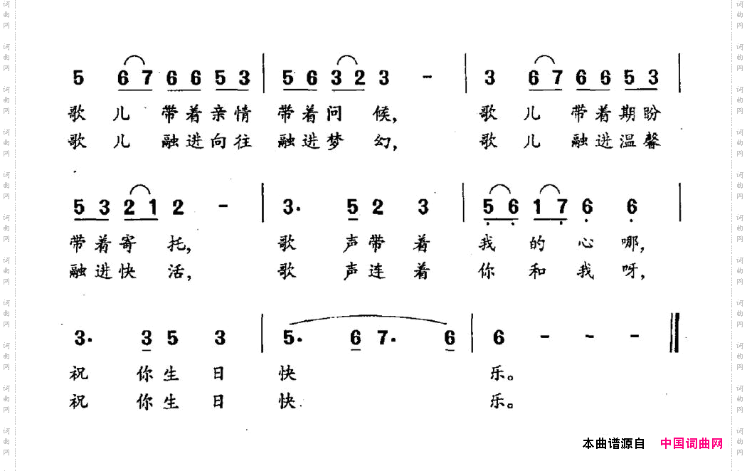 生日的祝福