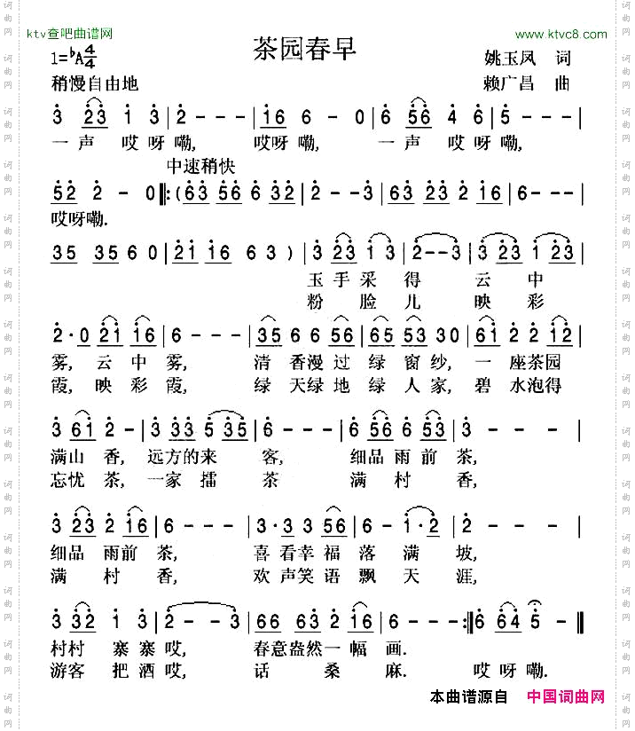 茶园春早