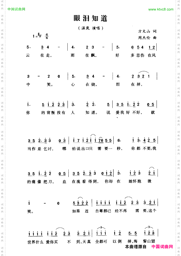 眼泪知道