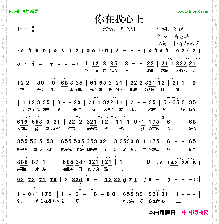你在我心上