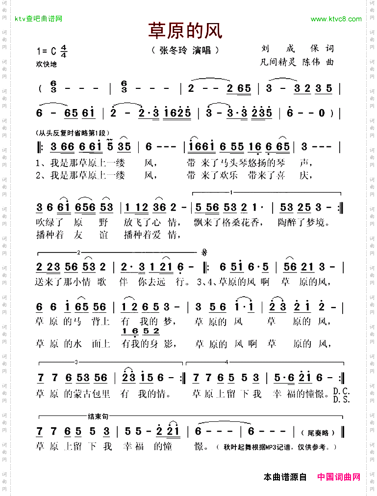 草原的风刘成保词凡间精灵陈伟曲