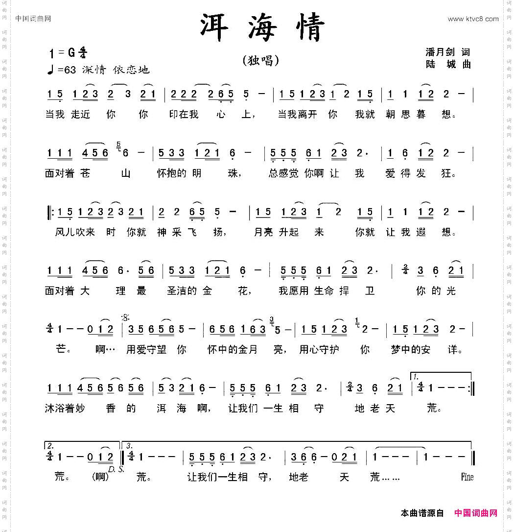 洱海情