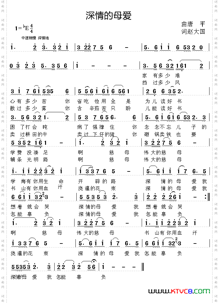 深情的母爱