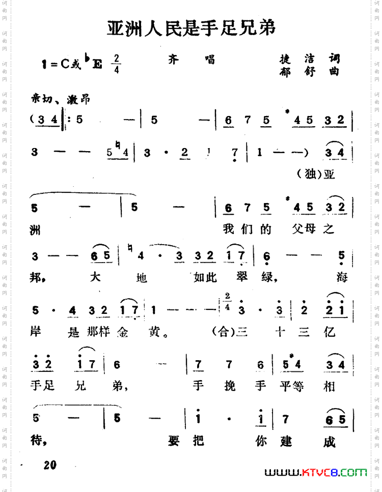 亚洲人民是手足兄弟