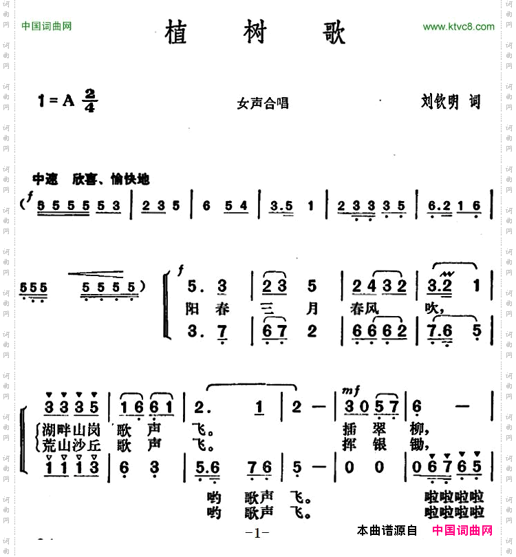 植树歌