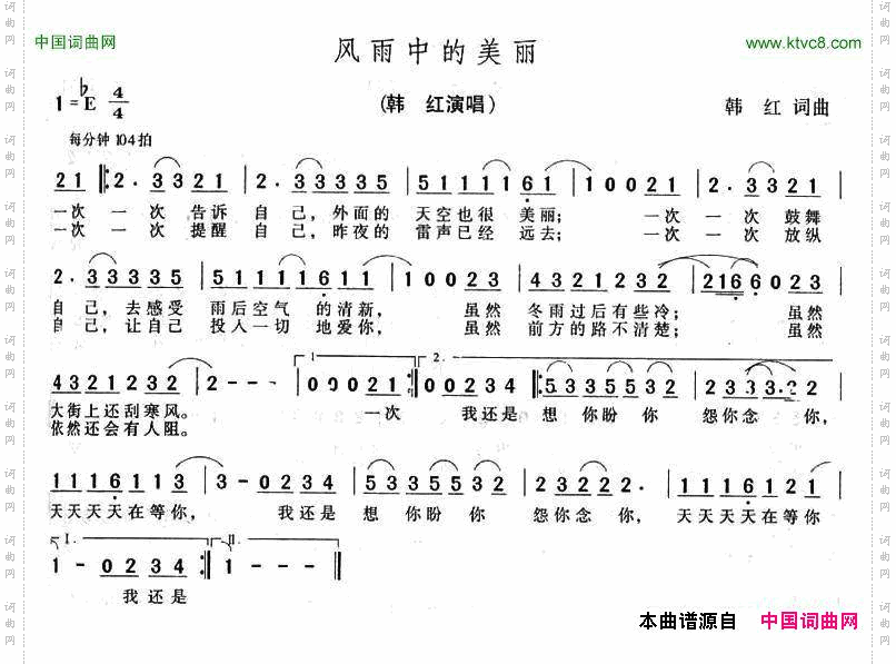 风雨中的美丽
