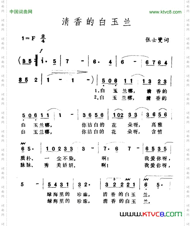 清香的白玉兰