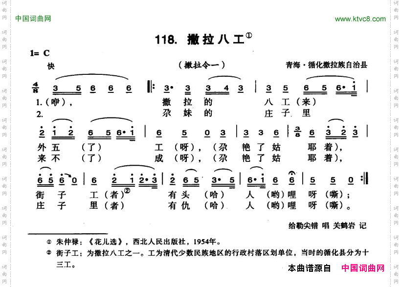 撒拉八工