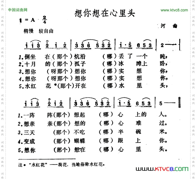 想你想在心里头