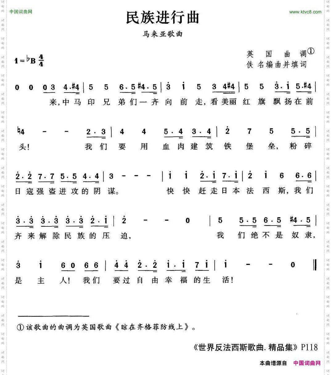 [马来亚]民族进行曲