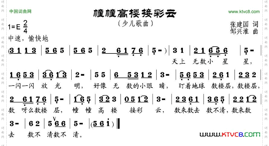 幢幢高楼接彩云
