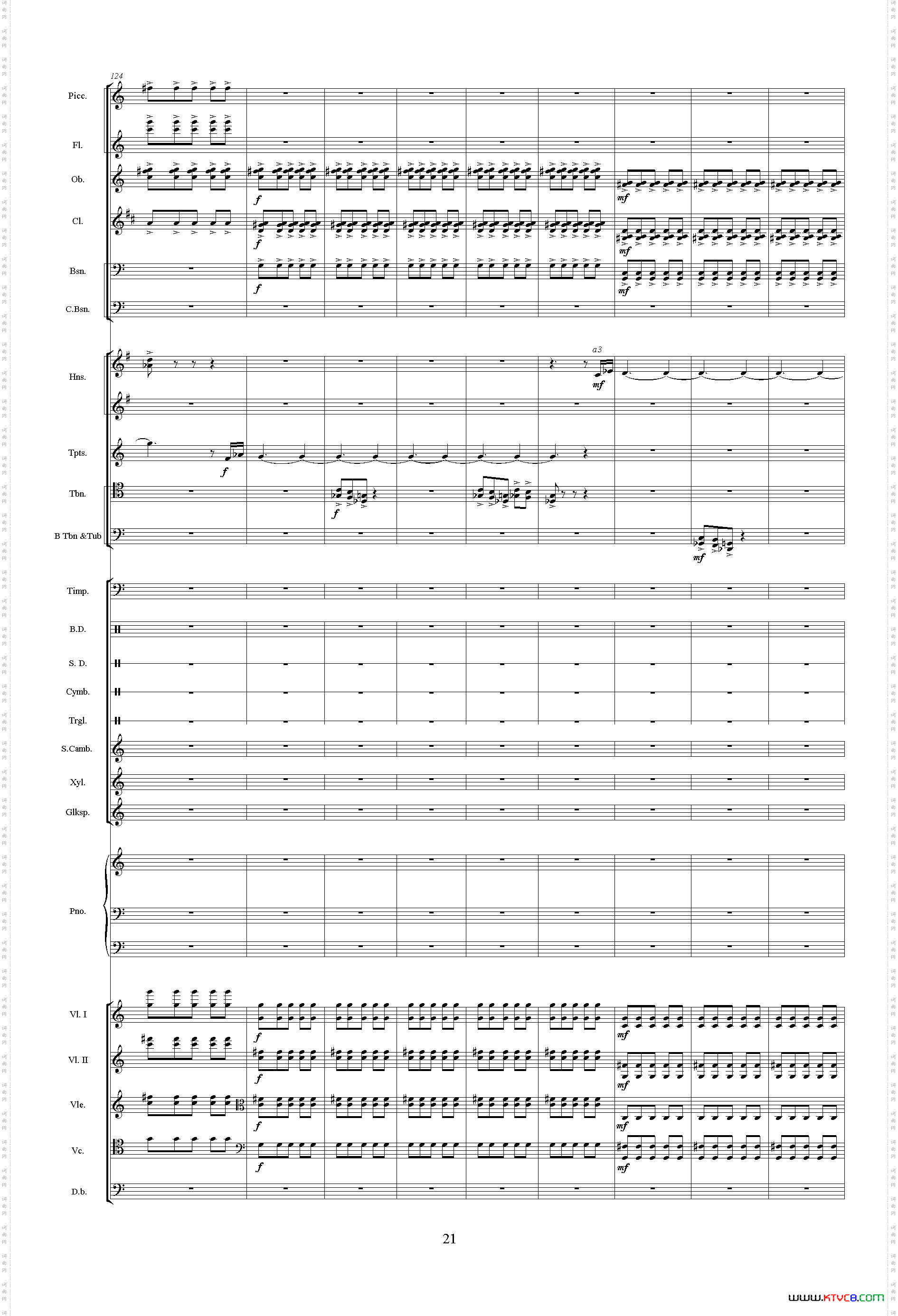 惠洲大战《中山颂·交响组曲》之三交响乐队总谱