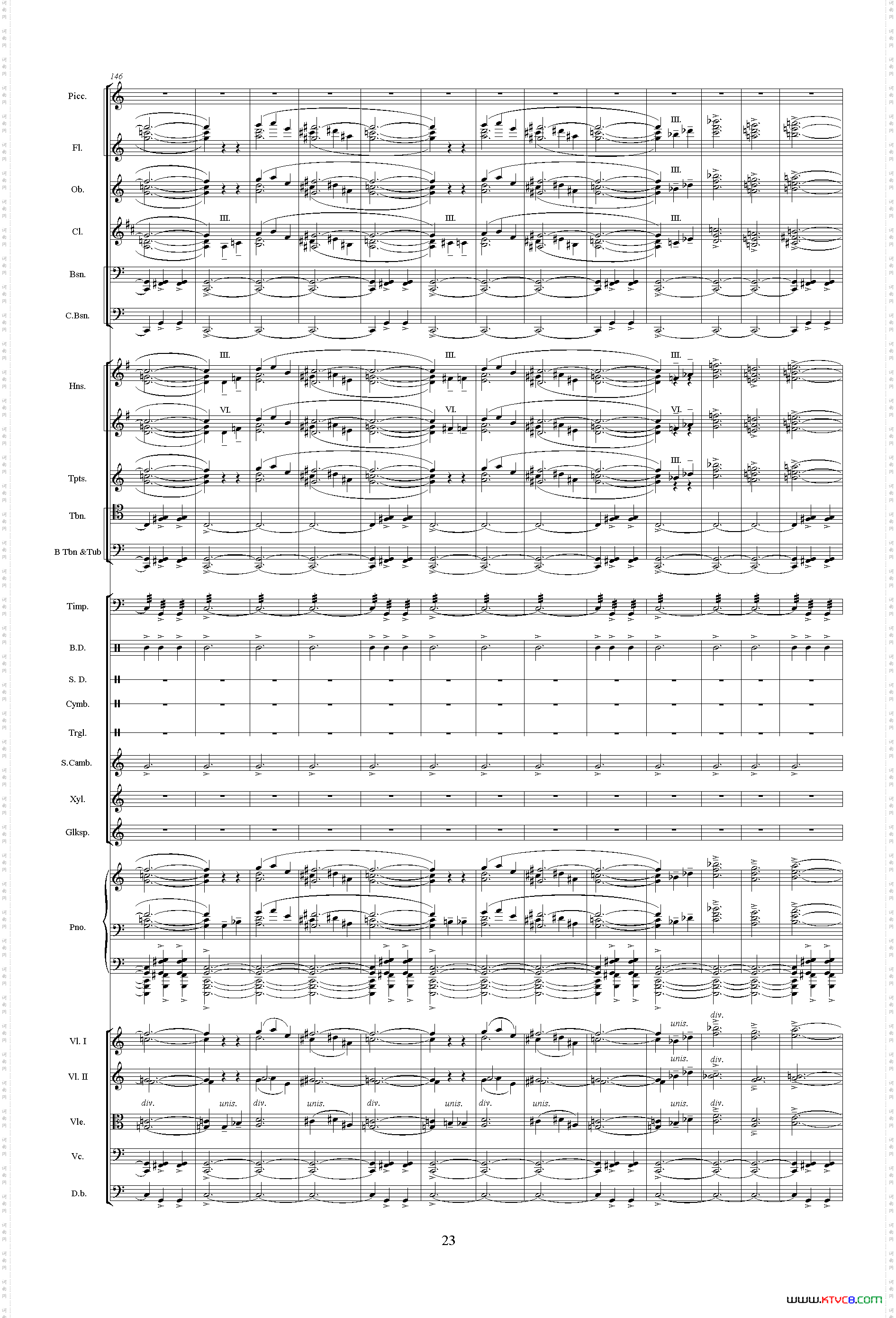 惠洲大战《中山颂·交响组曲》之三交响乐队总谱