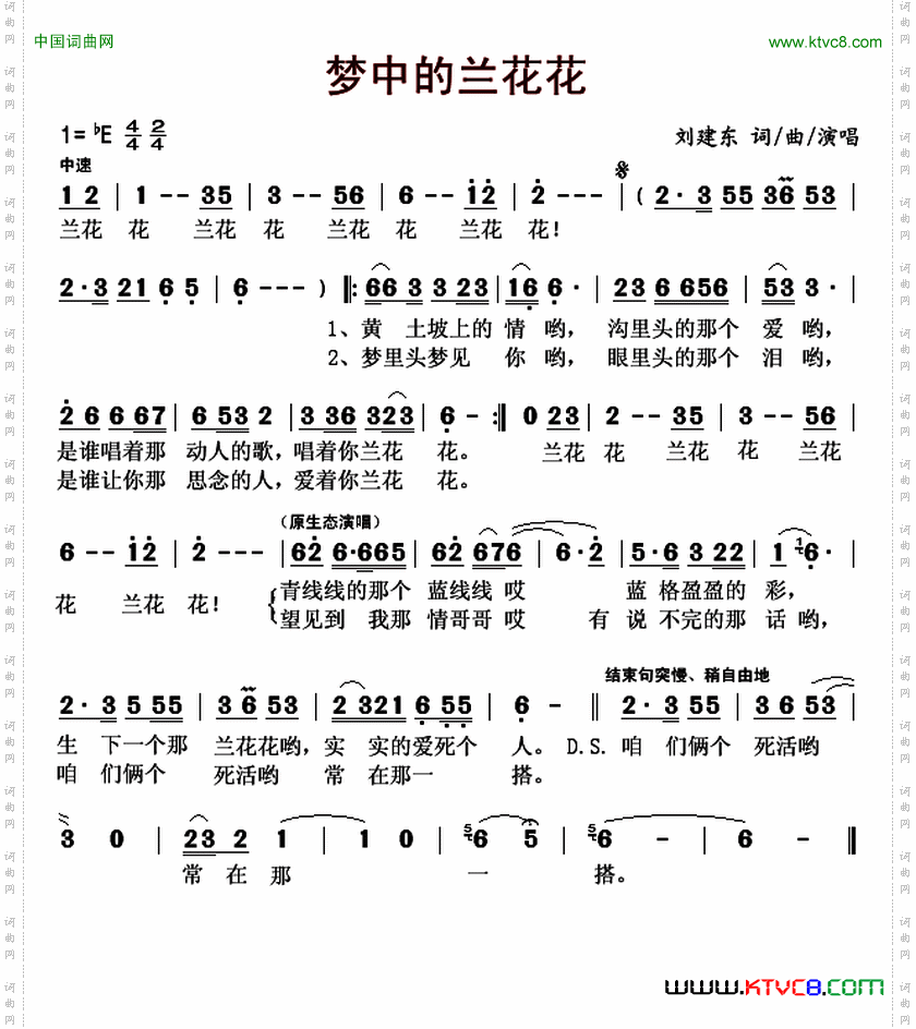梦中的兰花花