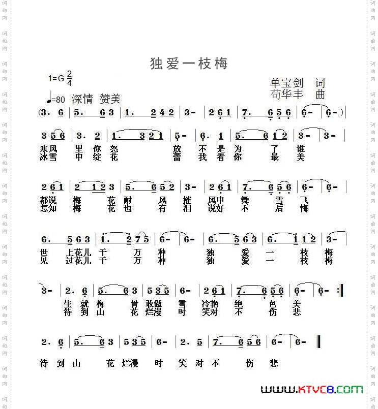 独爱一枝梅