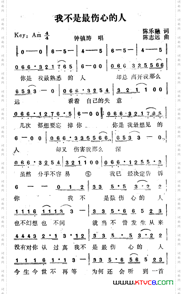 我不是最伤心的人