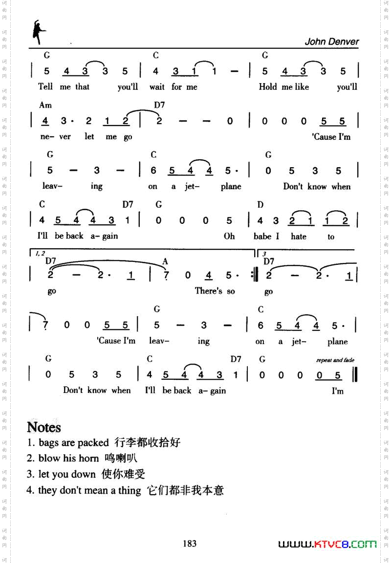 LeavingonaJet-Plane乘喷气机离去_Leaving on a Jet-Plane乘喷气机离去