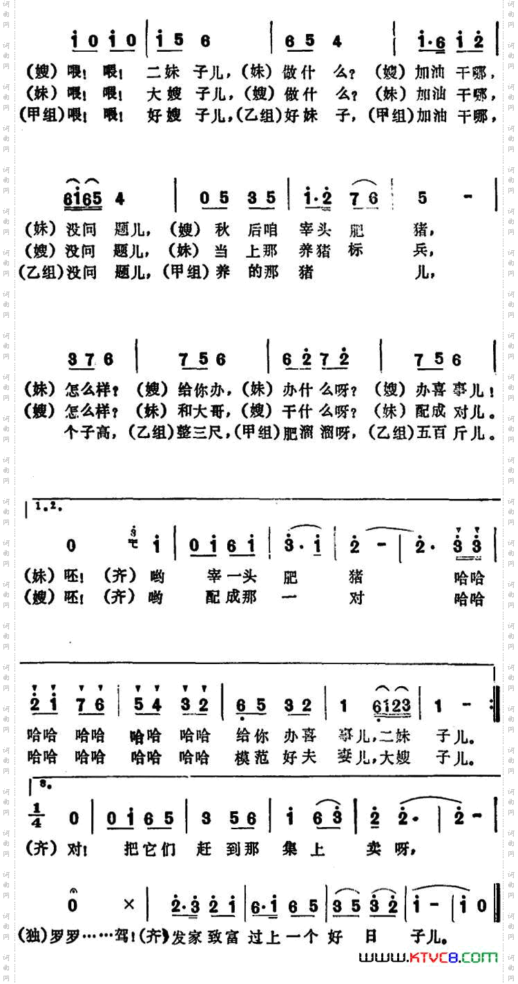 姑嫂养猪
