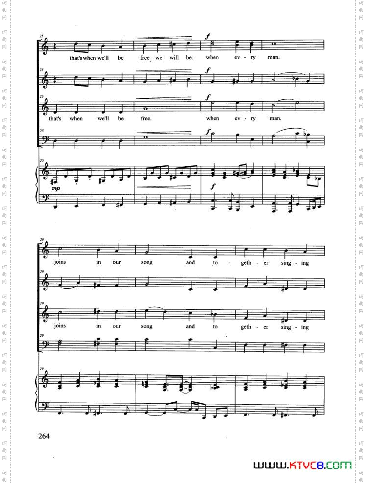 HymnToFreedom合唱正谱_Hymn To Freedom合唱 正谱