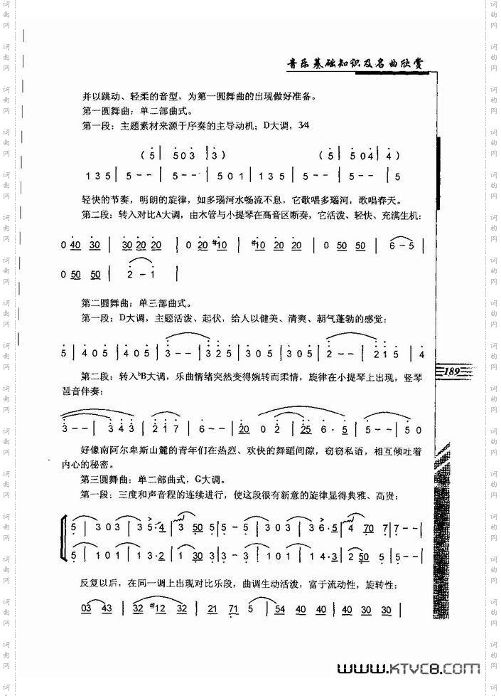 音乐基础知识及名曲欣赏181-240