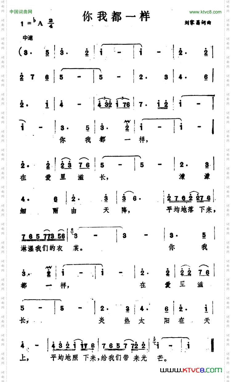 你我都一样